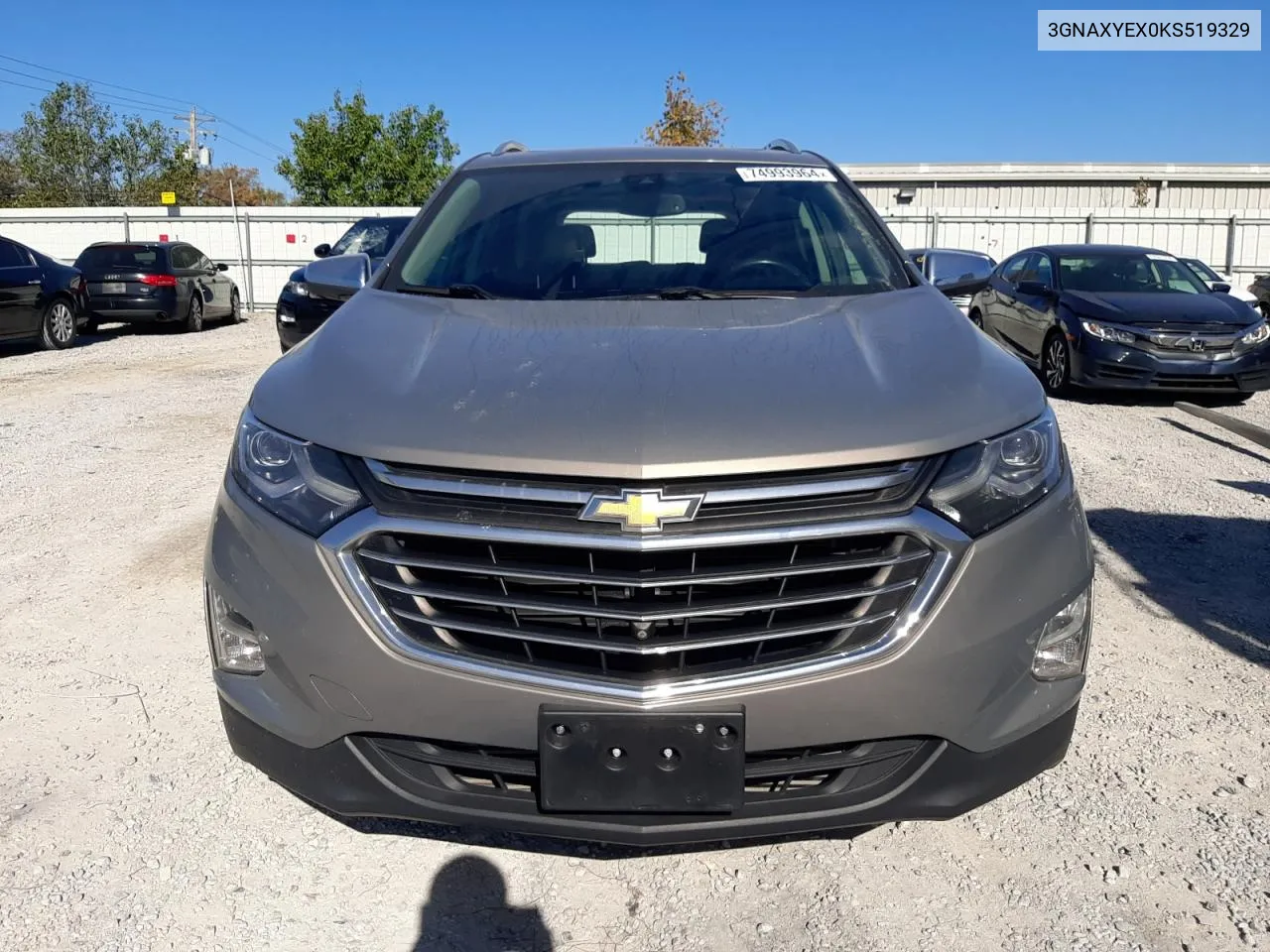 2019 Chevrolet Equinox Premier VIN: 3GNAXYEX0KS519329 Lot: 74993964