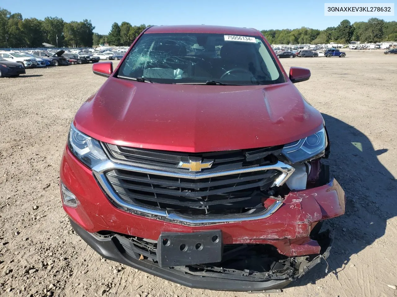 2019 Chevrolet Equinox Lt VIN: 3GNAXKEV3KL278632 Lot: 75056134