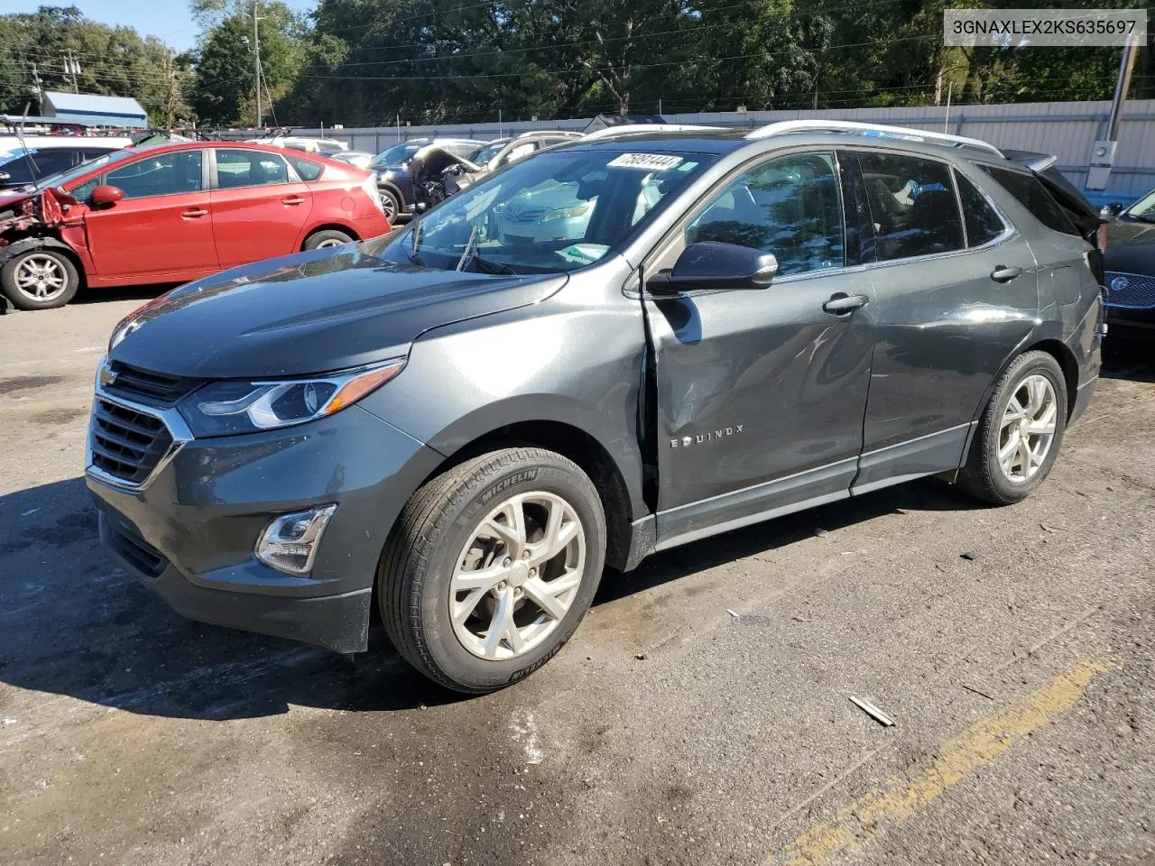 2019 Chevrolet Equinox Lt VIN: 3GNAXLEX2KS635697 Lot: 75091444