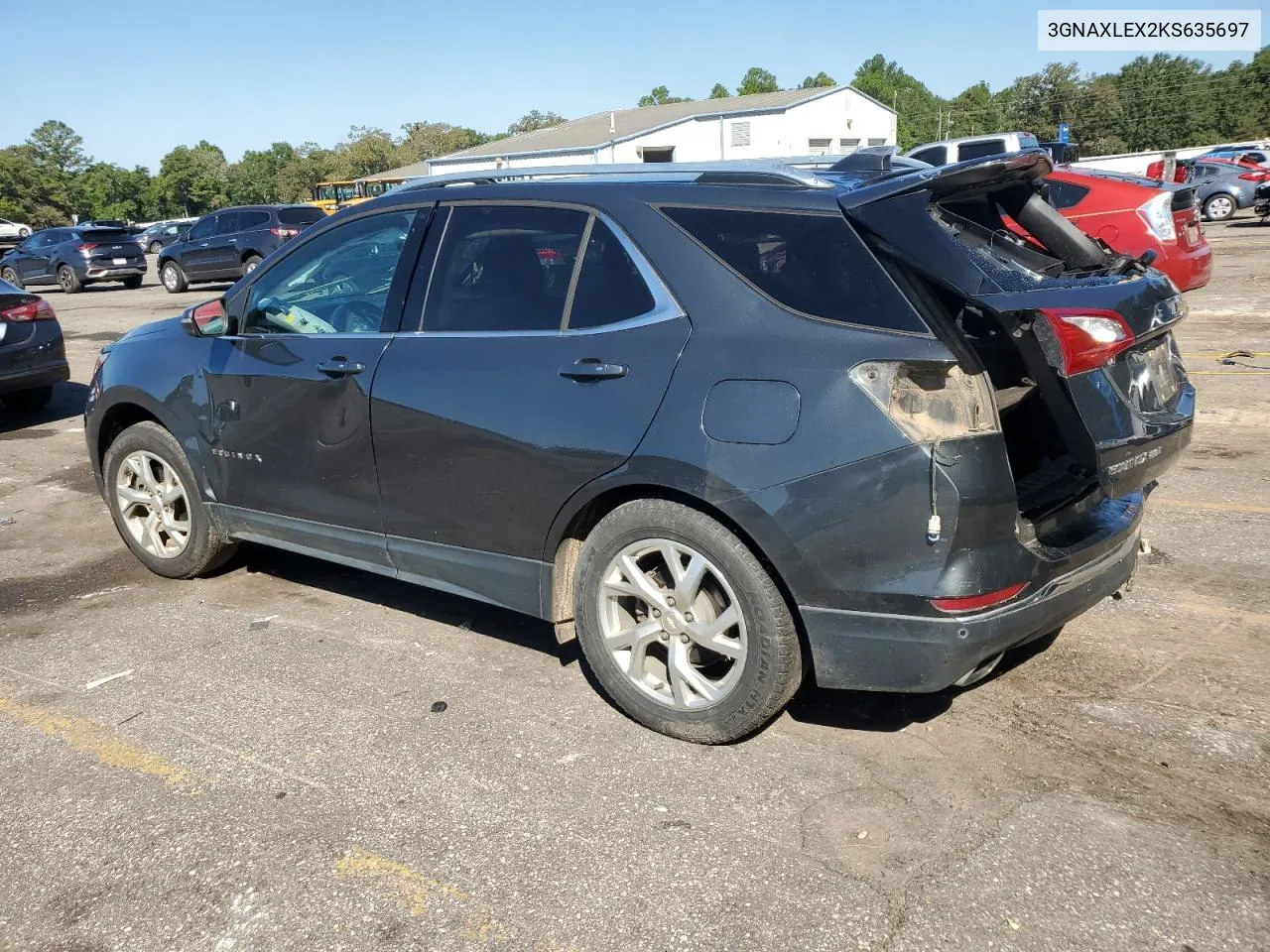 2019 Chevrolet Equinox Lt VIN: 3GNAXLEX2KS635697 Lot: 75091444