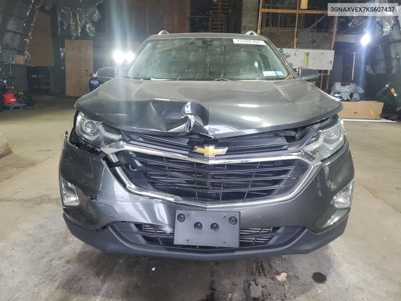 2019 Chevrolet Equinox Lt VIN: 3GNAXVEX7KS607437 Lot: 75128104