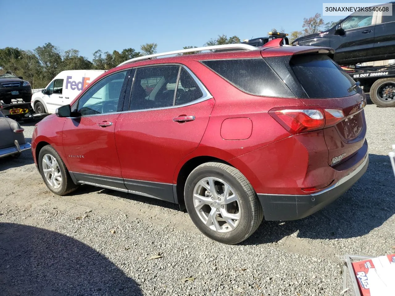 2019 Chevrolet Equinox Premier VIN: 3GNAXNEV3KS540608 Lot: 75135464