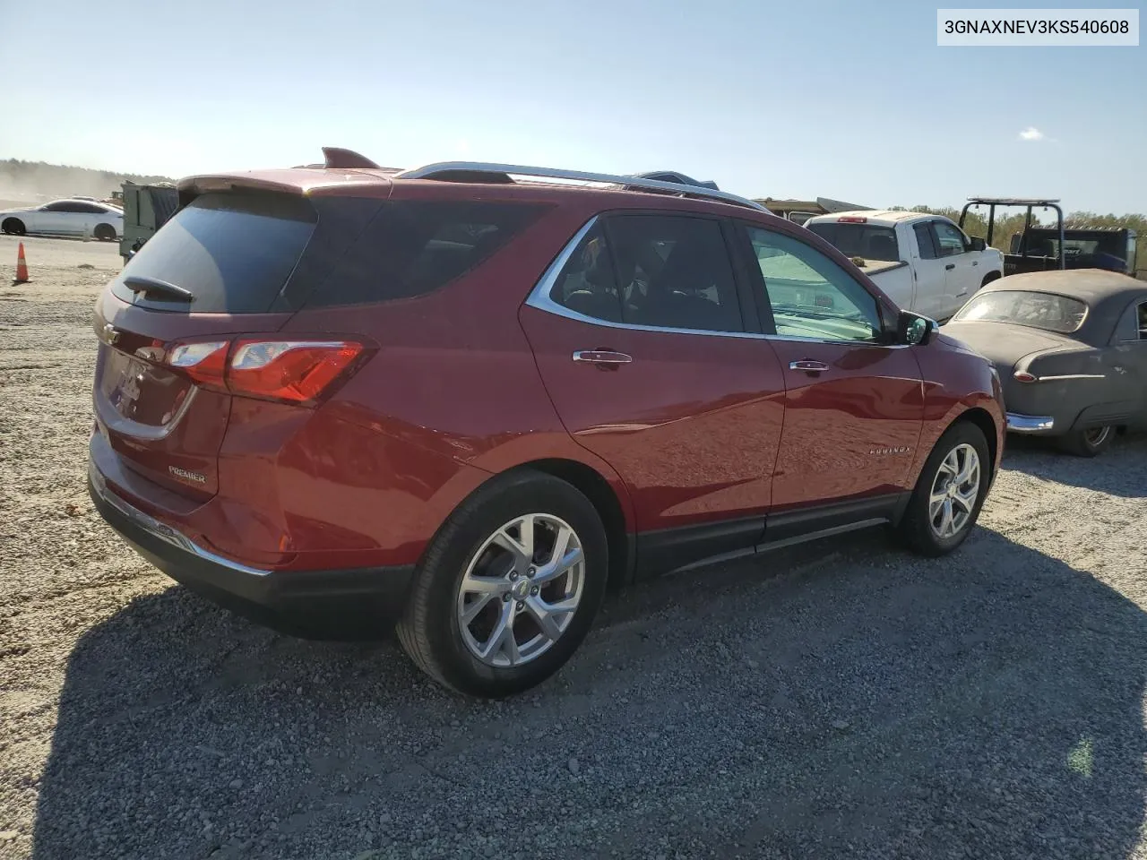 2019 Chevrolet Equinox Premier VIN: 3GNAXNEV3KS540608 Lot: 75135464