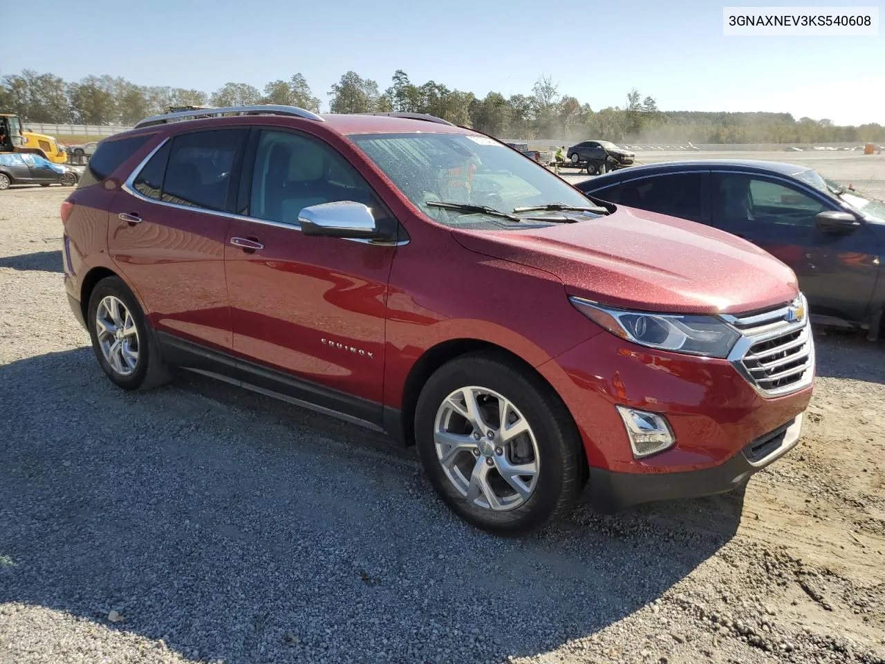 2019 Chevrolet Equinox Premier VIN: 3GNAXNEV3KS540608 Lot: 75135464