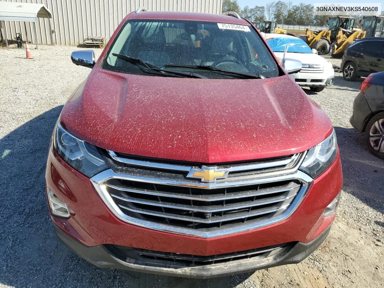 2019 Chevrolet Equinox Premier VIN: 3GNAXNEV3KS540608 Lot: 75135464