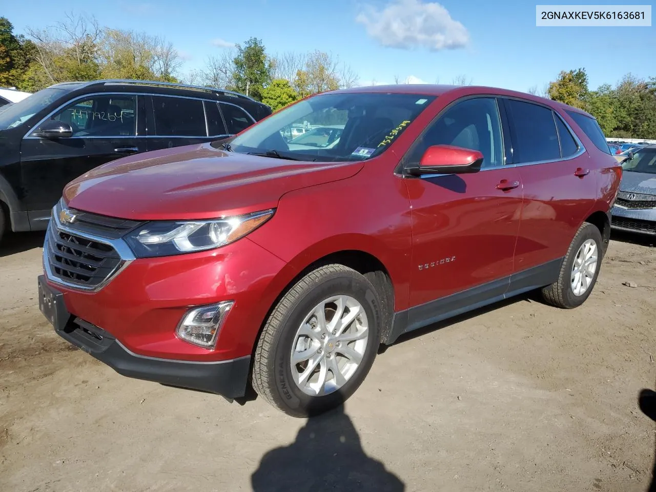 2019 Chevrolet Equinox Lt VIN: 2GNAXKEV5K6163681 Lot: 75238574