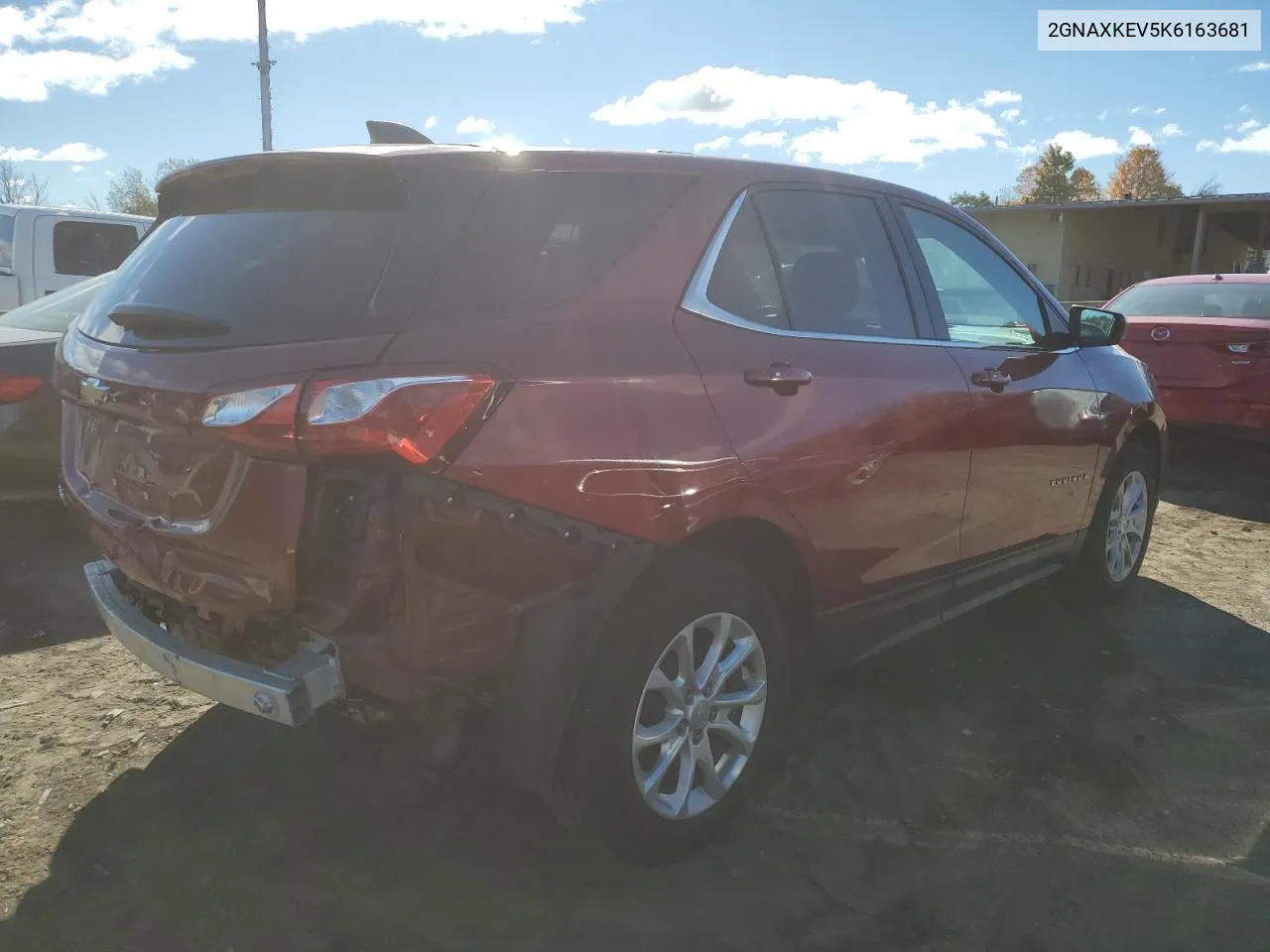 2019 Chevrolet Equinox Lt VIN: 2GNAXKEV5K6163681 Lot: 75238574