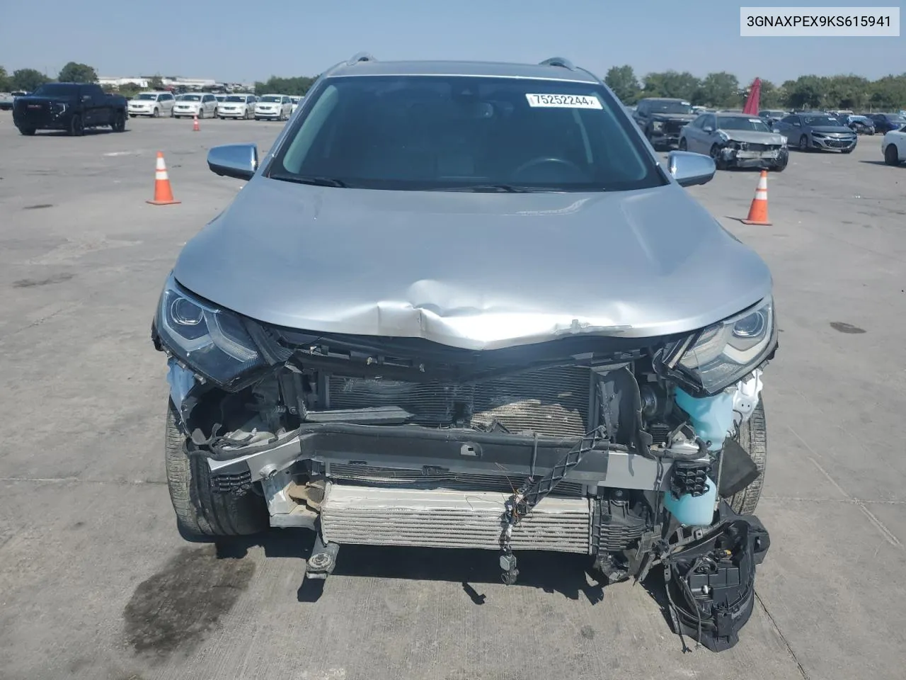 2019 Chevrolet Equinox Premier VIN: 3GNAXPEX9KS615941 Lot: 75252244