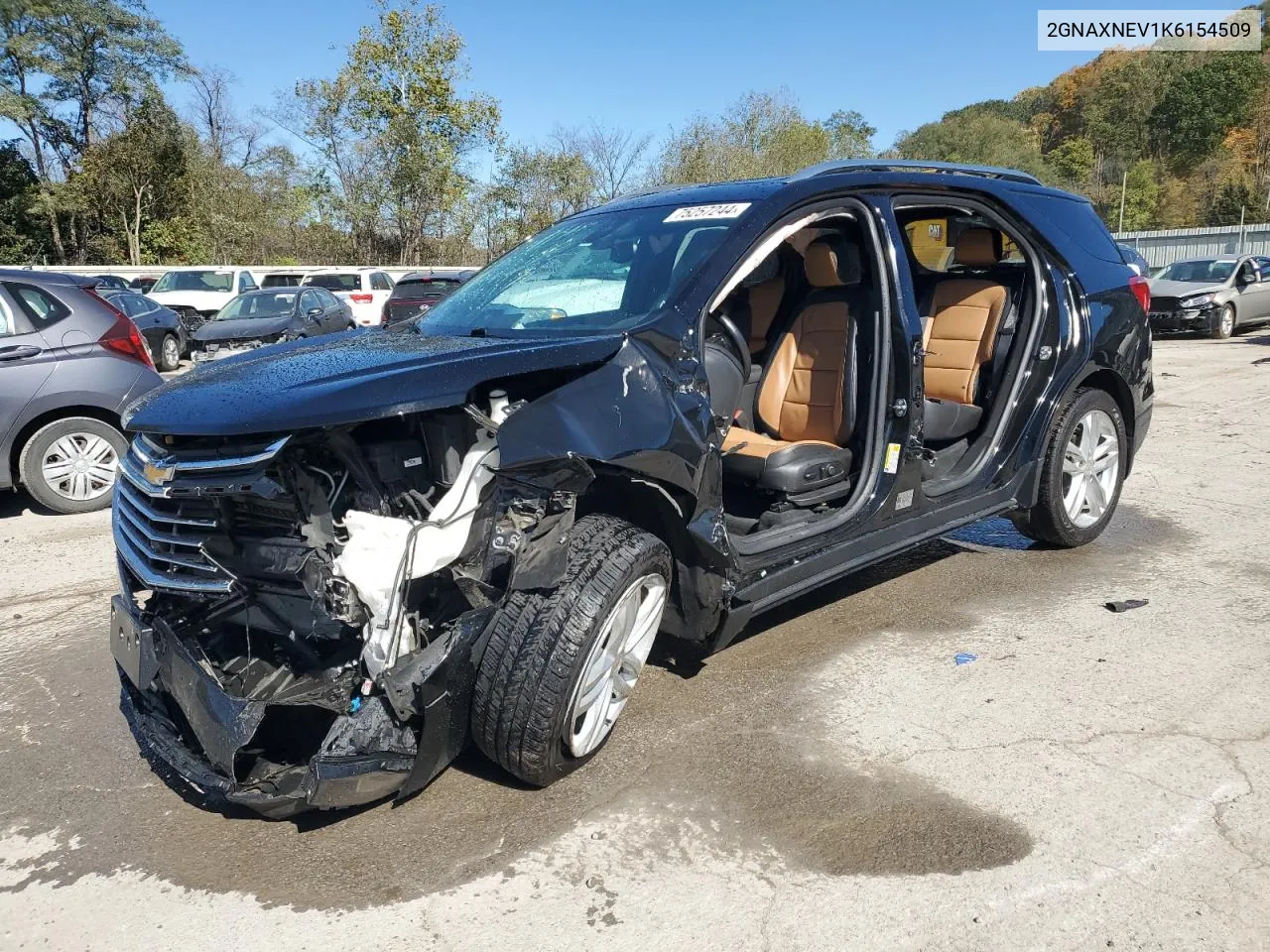 2019 Chevrolet Equinox Premier VIN: 2GNAXNEV1K6154509 Lot: 75257244