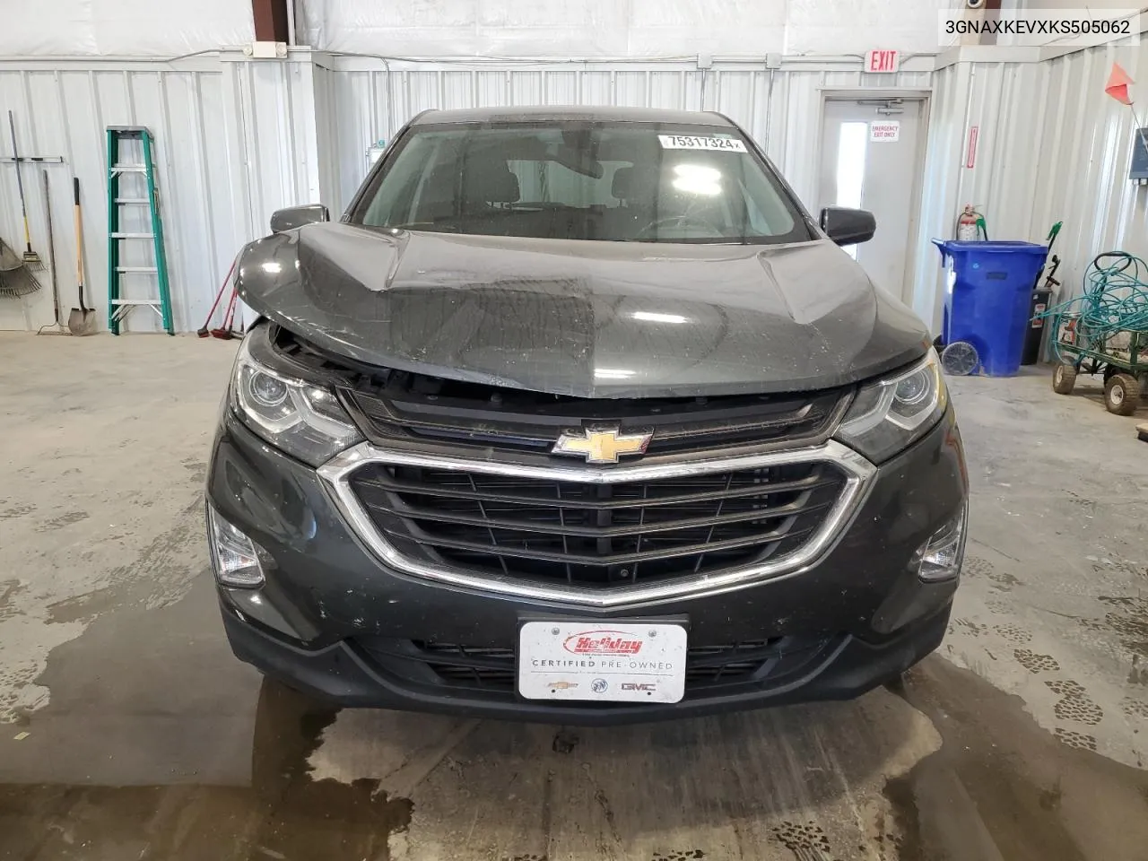 2019 Chevrolet Equinox Lt VIN: 3GNAXKEVXKS505062 Lot: 75317324