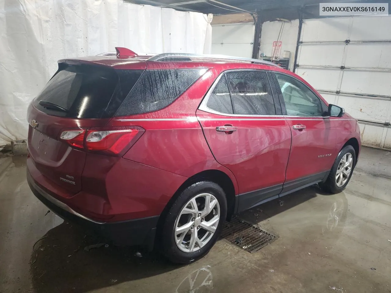 2019 Chevrolet Equinox Premier VIN: 3GNAXXEV0KS616149 Lot: 75407824