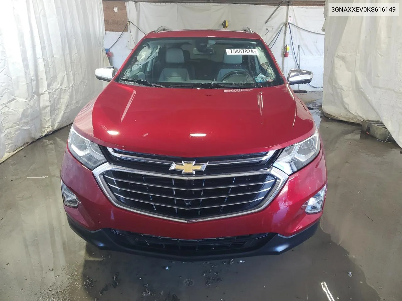 2019 Chevrolet Equinox Premier VIN: 3GNAXXEV0KS616149 Lot: 75407824