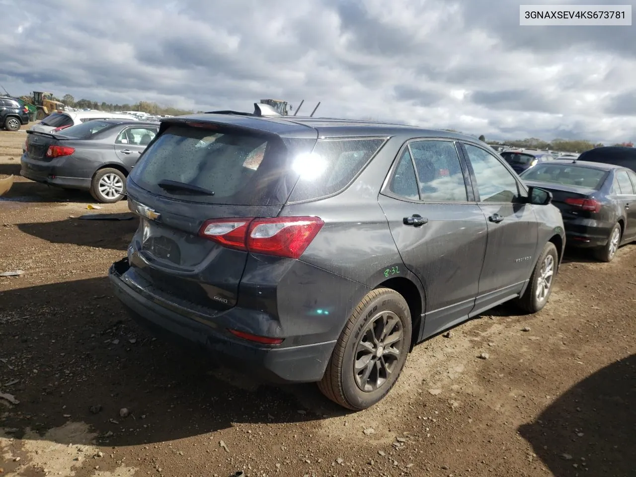 2019 Chevrolet Equinox Ls VIN: 3GNAXSEV4KS673781 Lot: 75414024