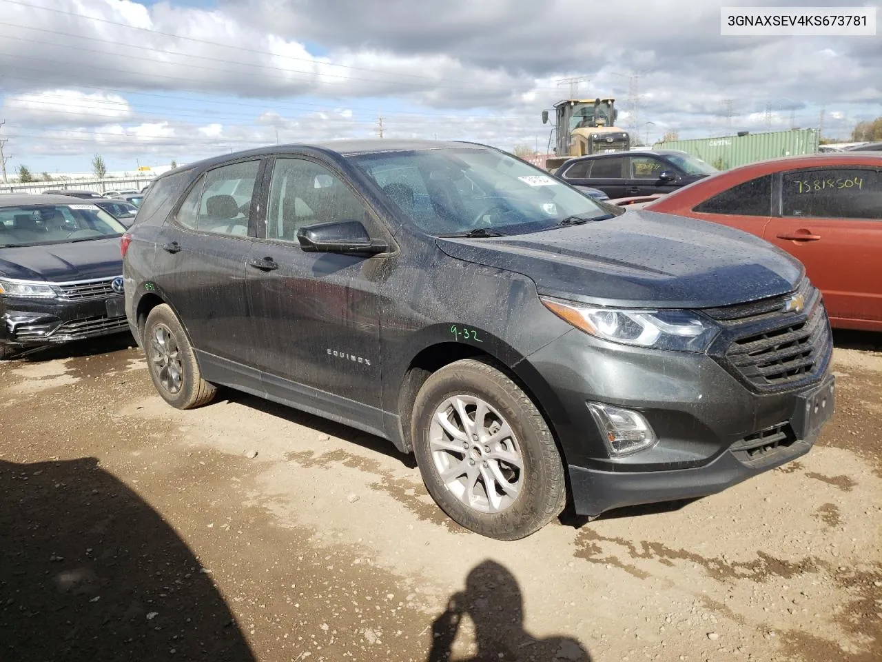 2019 Chevrolet Equinox Ls VIN: 3GNAXSEV4KS673781 Lot: 75414024