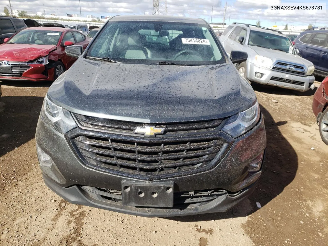 2019 Chevrolet Equinox Ls VIN: 3GNAXSEV4KS673781 Lot: 75414024