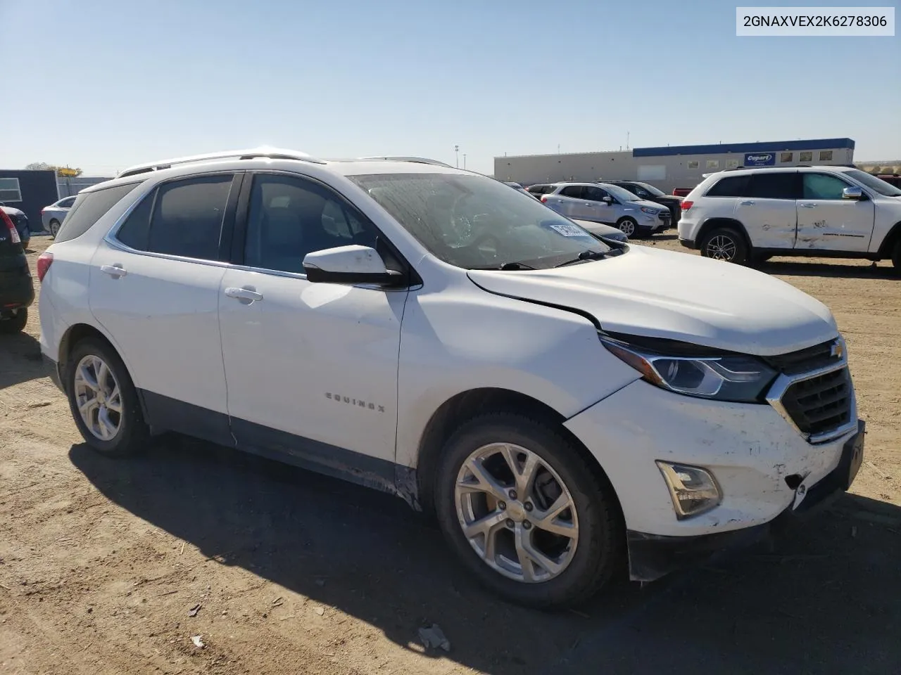 2019 Chevrolet Equinox Lt VIN: 2GNAXVEX2K6278306 Lot: 75478034