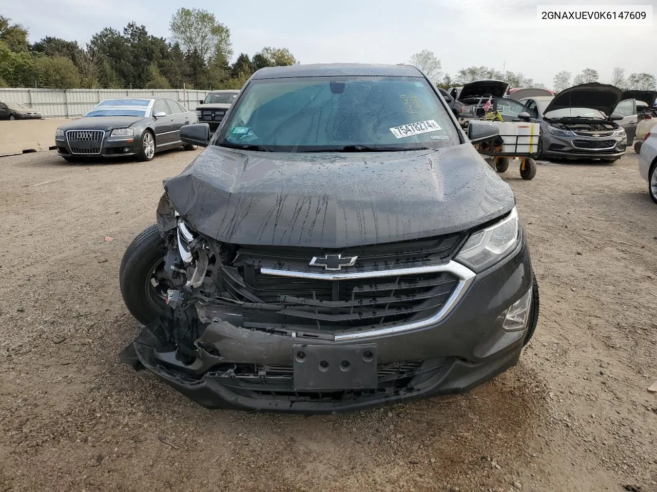 2019 Chevrolet Equinox Lt VIN: 2GNAXUEV0K6147609 Lot: 75478274