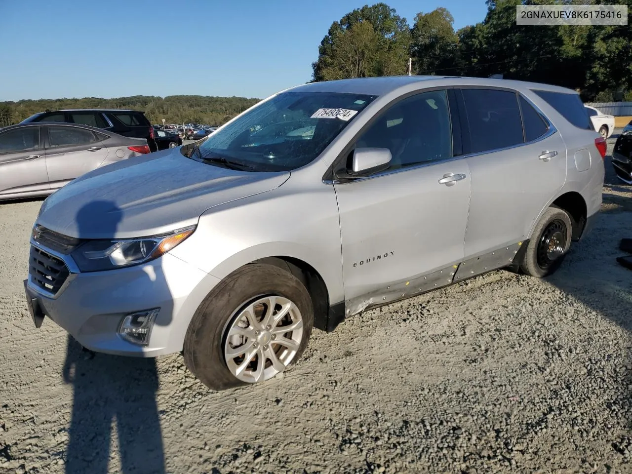 2019 Chevrolet Equinox Lt VIN: 2GNAXUEV8K6175416 Lot: 75493524