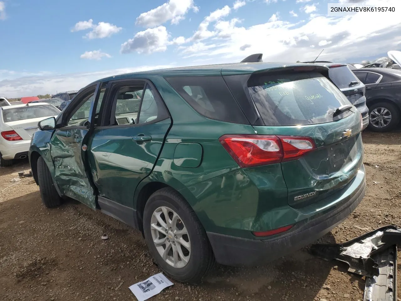 2019 Chevrolet Equinox Ls VIN: 2GNAXHEV8K6195740 Lot: 75516764