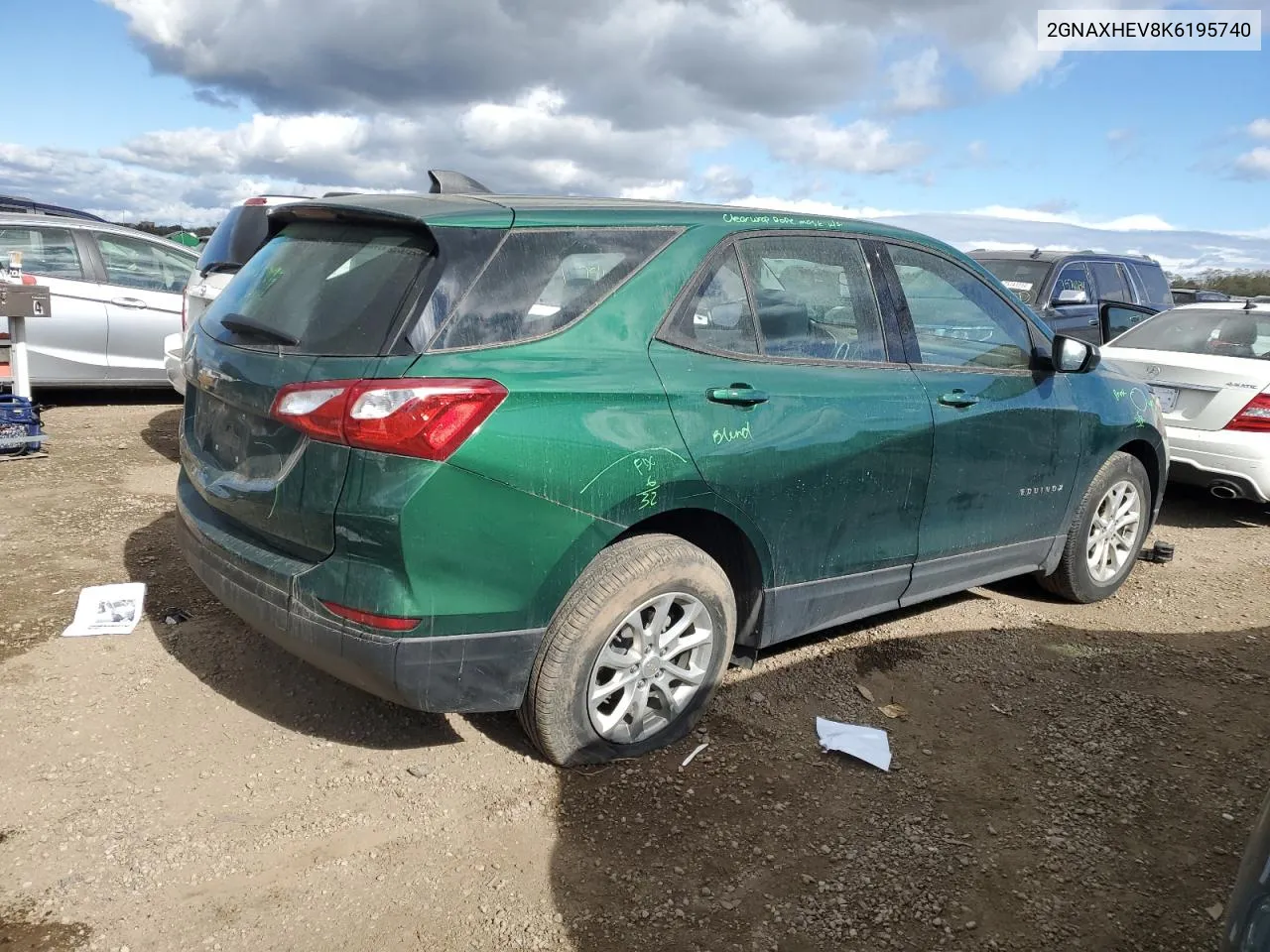 2019 Chevrolet Equinox Ls VIN: 2GNAXHEV8K6195740 Lot: 75516764