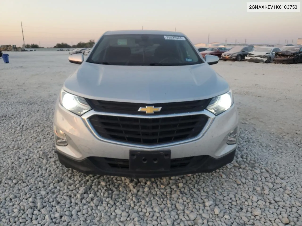 2019 Chevrolet Equinox Lt VIN: 2GNAXKEV1K6103753 Lot: 75529404