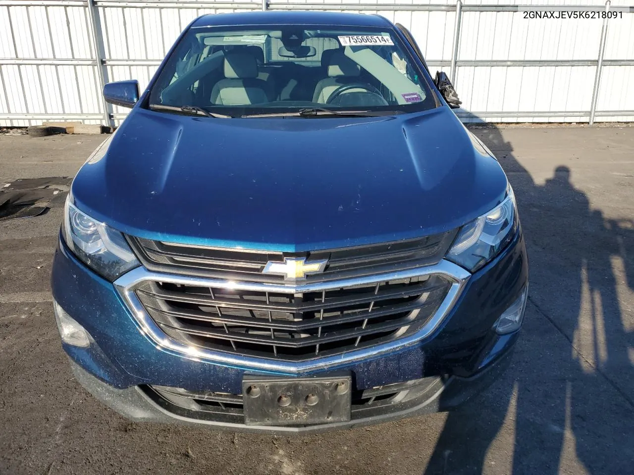 2019 Chevrolet Equinox Lt VIN: 2GNAXJEV5K6218091 Lot: 75566514