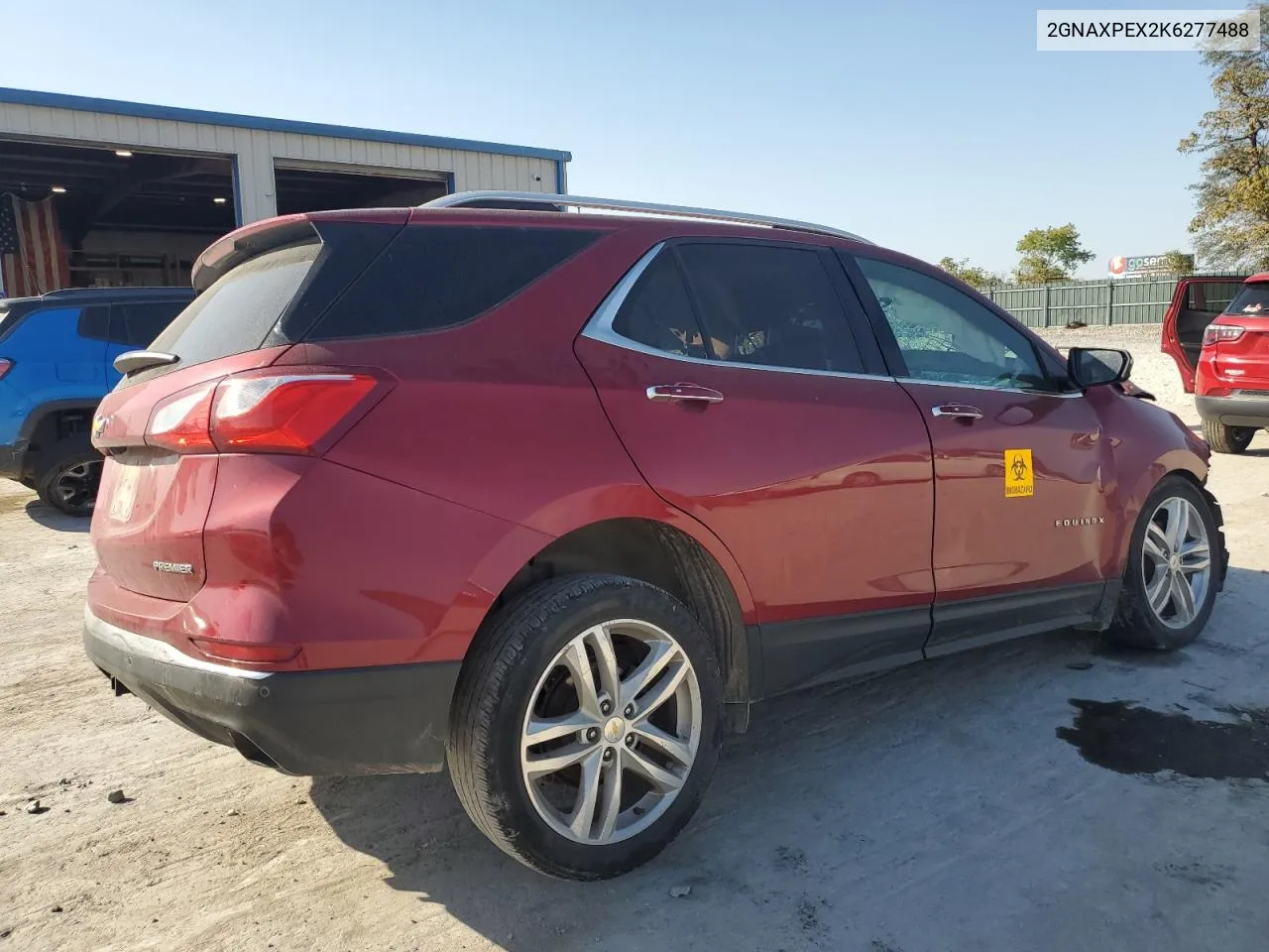 2019 Chevrolet Equinox Premier VIN: 2GNAXPEX2K6277488 Lot: 75567694