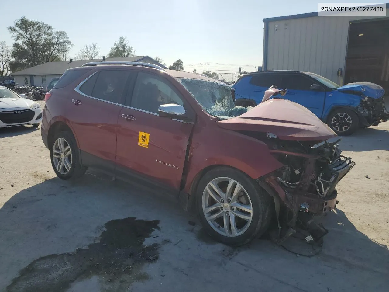 2019 Chevrolet Equinox Premier VIN: 2GNAXPEX2K6277488 Lot: 75567694