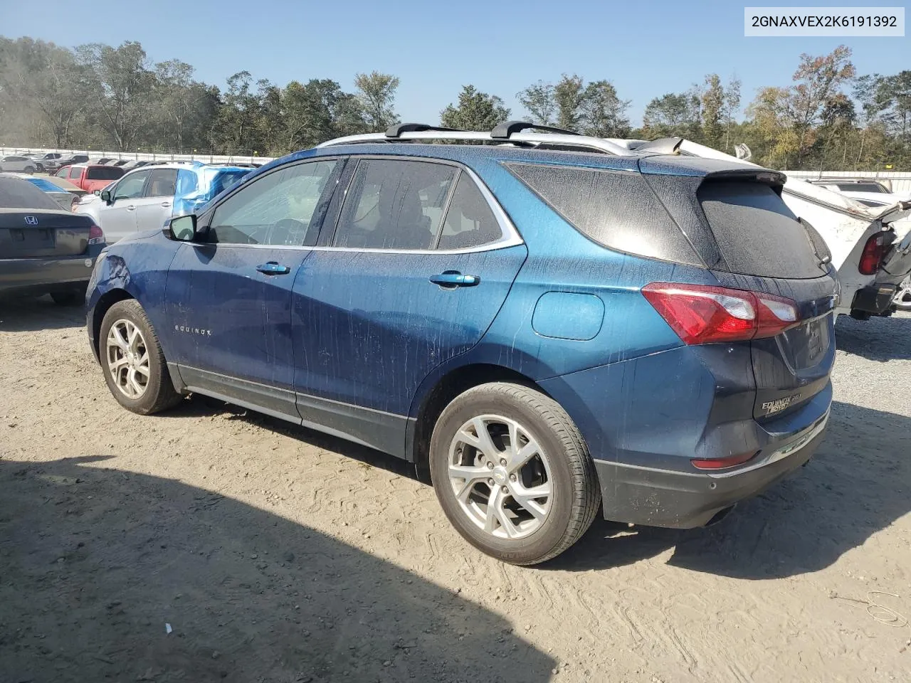 2019 Chevrolet Equinox Lt VIN: 2GNAXVEX2K6191392 Lot: 75593394