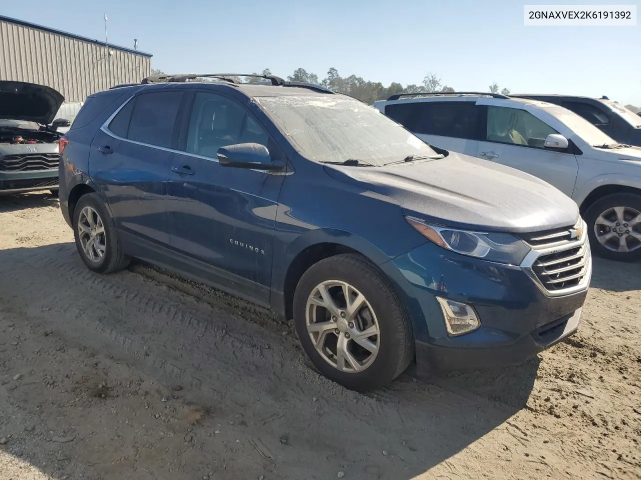 2019 Chevrolet Equinox Lt VIN: 2GNAXVEX2K6191392 Lot: 75593394