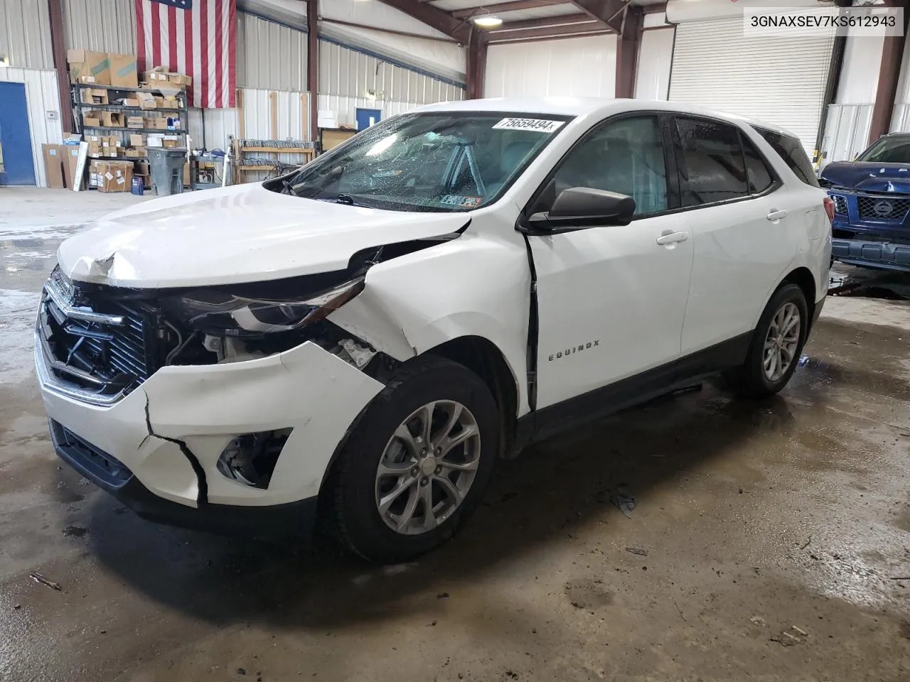 2019 Chevrolet Equinox Ls VIN: 3GNAXSEV7KS612943 Lot: 75659494