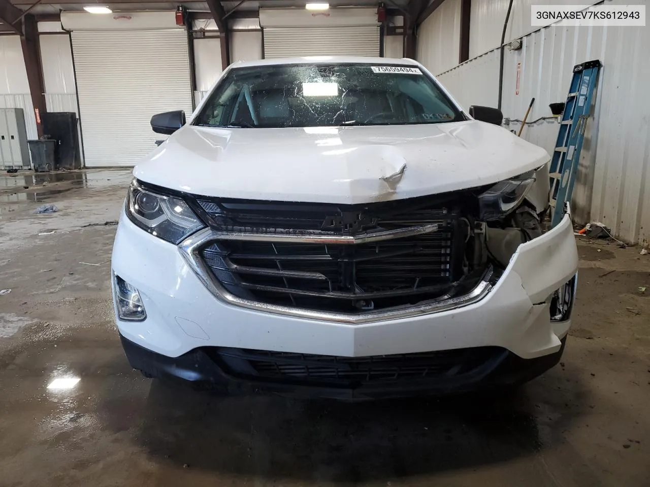 2019 Chevrolet Equinox Ls VIN: 3GNAXSEV7KS612943 Lot: 75659494