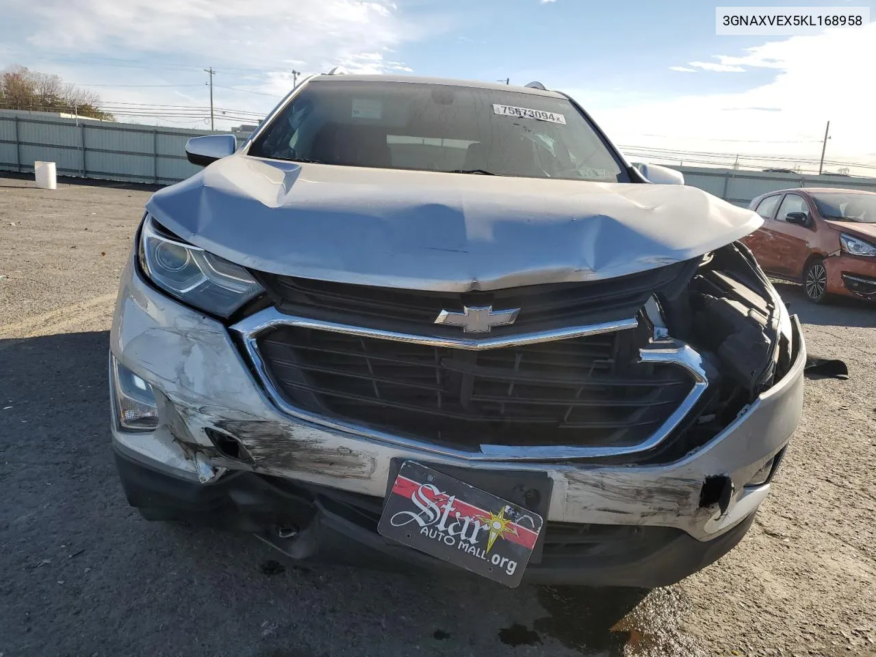 2019 Chevrolet Equinox Lt VIN: 3GNAXVEX5KL168958 Lot: 75673094