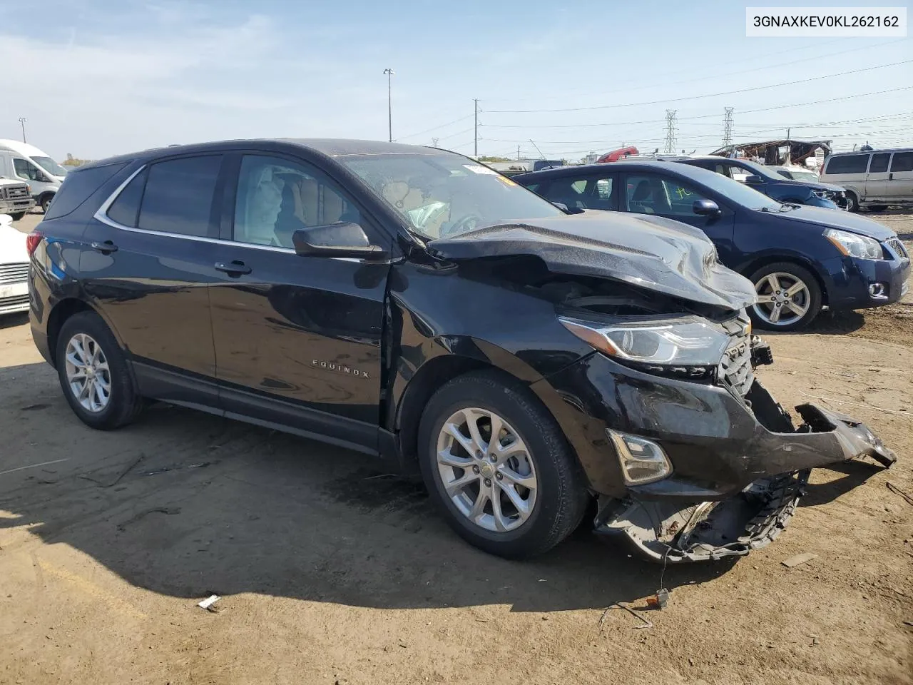 2019 Chevrolet Equinox Lt VIN: 3GNAXKEV0KL262162 Lot: 75679134