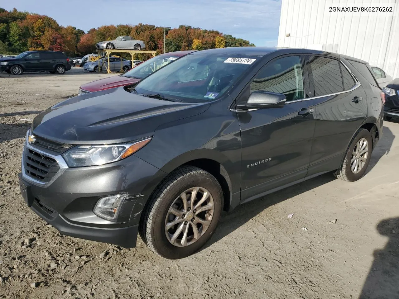 2019 Chevrolet Equinox Lt VIN: 2GNAXUEV8K6276262 Lot: 75695724