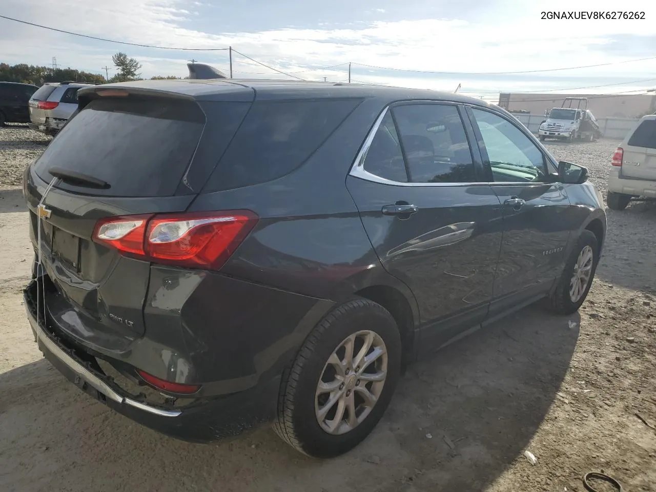 2019 Chevrolet Equinox Lt VIN: 2GNAXUEV8K6276262 Lot: 75695724