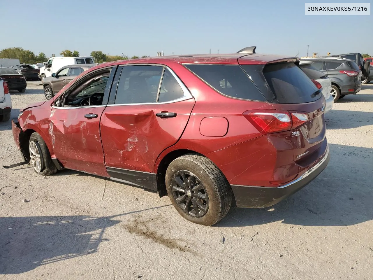 2019 Chevrolet Equinox Lt VIN: 3GNAXKEV0KS571216 Lot: 75730474