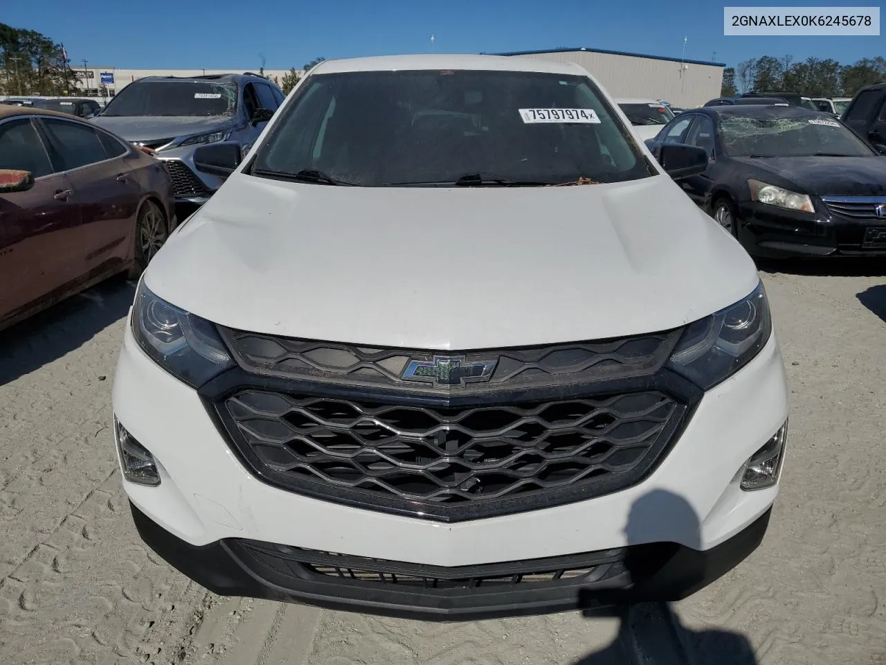 2019 Chevrolet Equinox Lt VIN: 2GNAXLEX0K6245678 Lot: 75797974