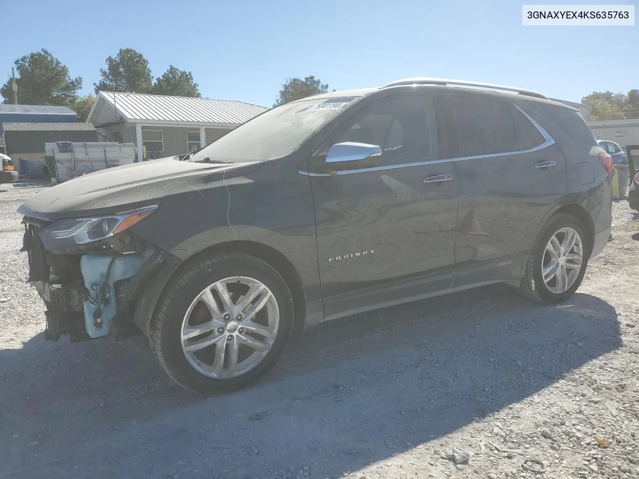 2019 Chevrolet Equinox Premier VIN: 3GNAXYEX4KS635763 Lot: 75841194