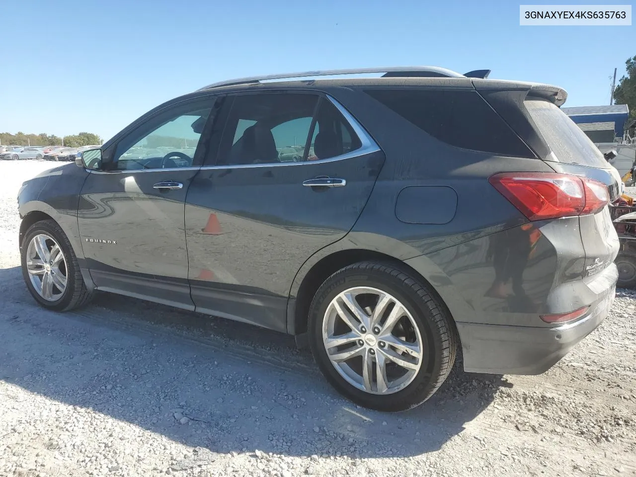 2019 Chevrolet Equinox Premier VIN: 3GNAXYEX4KS635763 Lot: 75841194