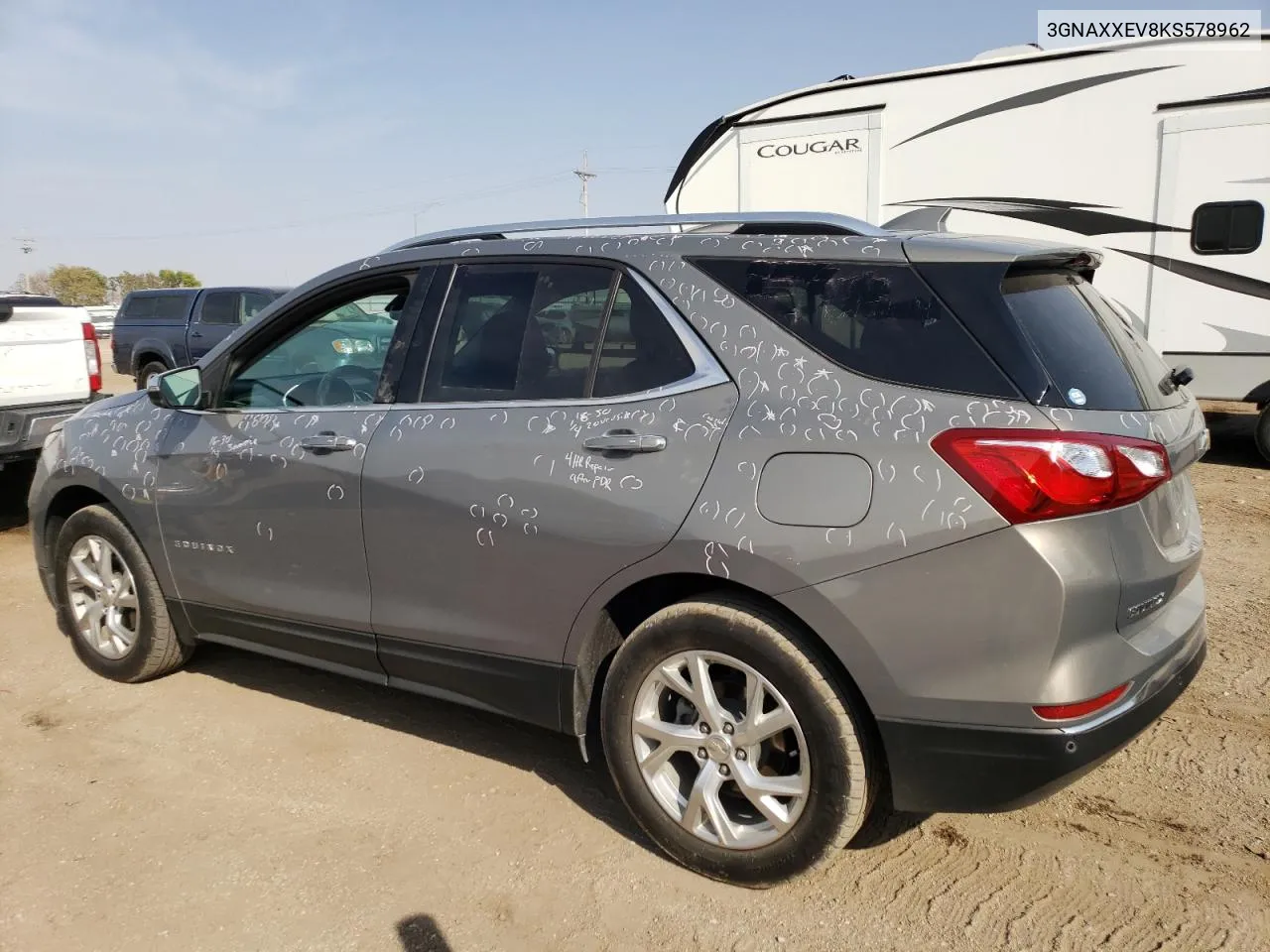 2019 Chevrolet Equinox Premier VIN: 3GNAXXEV8KS578962 Lot: 75847584