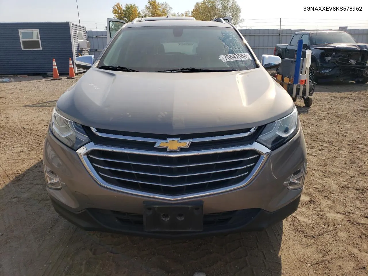 2019 Chevrolet Equinox Premier VIN: 3GNAXXEV8KS578962 Lot: 75847584