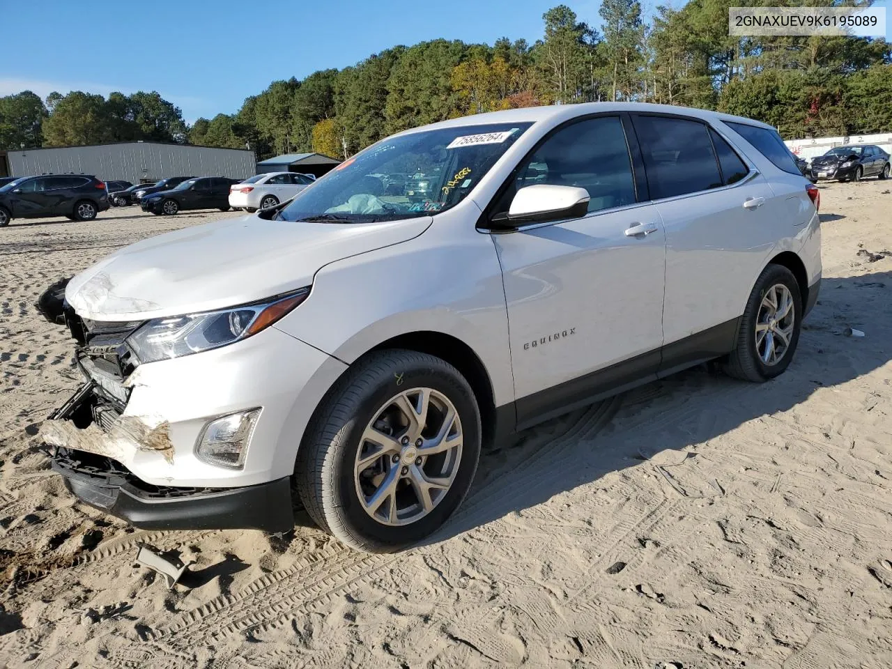 2019 Chevrolet Equinox Lt VIN: 2GNAXUEV9K6195089 Lot: 75856264