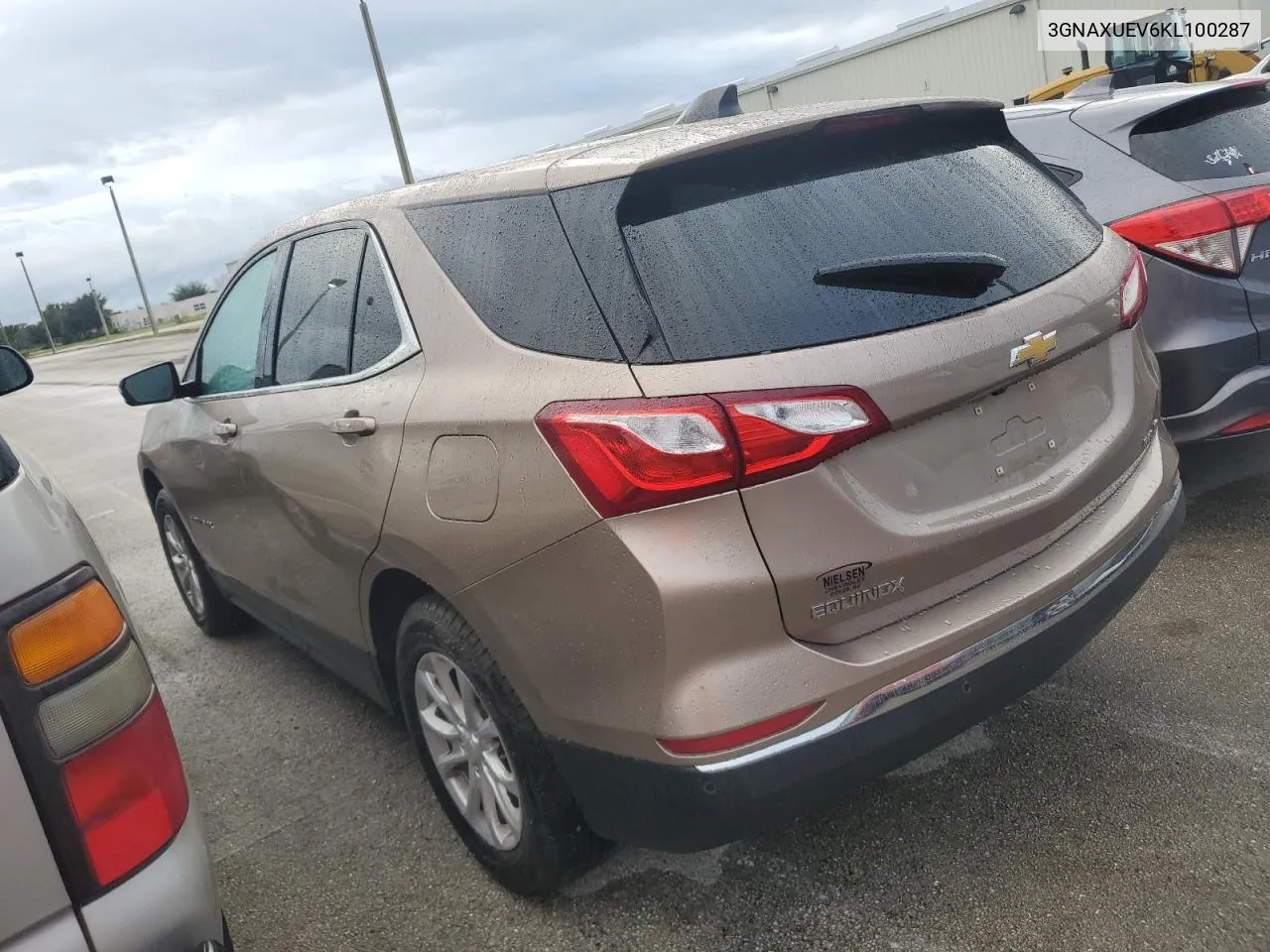 2019 Chevrolet Equinox Lt VIN: 3GNAXUEV6KL100287 Lot: 75885864