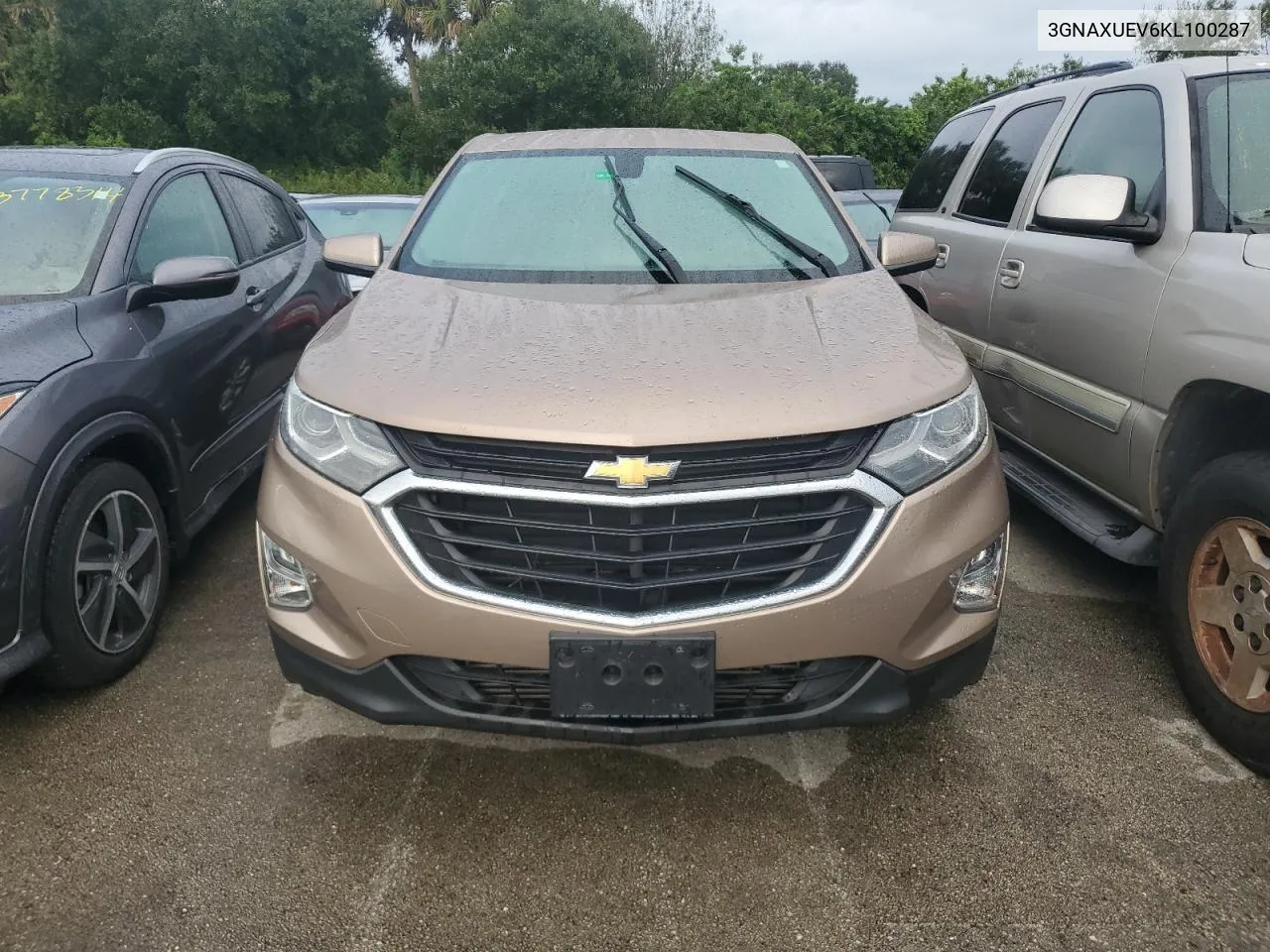 2019 Chevrolet Equinox Lt VIN: 3GNAXUEV6KL100287 Lot: 75885864