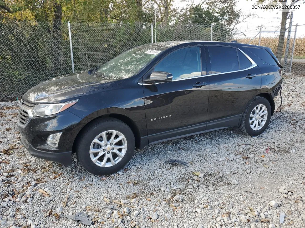 2019 Chevrolet Equinox Lt VIN: 2GNAXKEV2K6206857 Lot: 75931684