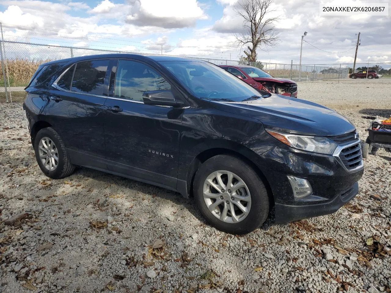 2019 Chevrolet Equinox Lt VIN: 2GNAXKEV2K6206857 Lot: 75931684