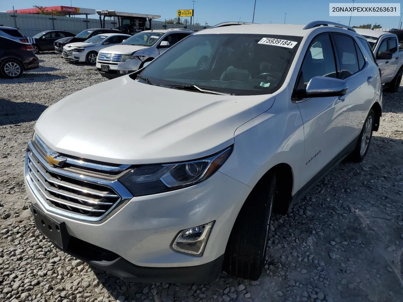 2019 Chevrolet Equinox Premier VIN: 2GNAXPEXXK6263631 Lot: 75939184