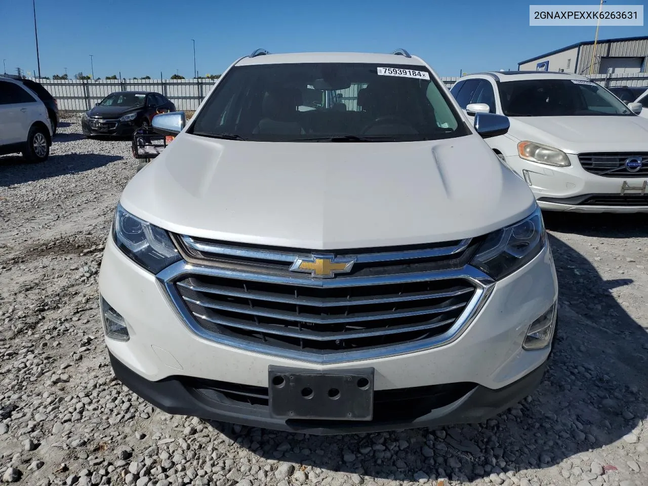 2019 Chevrolet Equinox Premier VIN: 2GNAXPEXXK6263631 Lot: 75939184