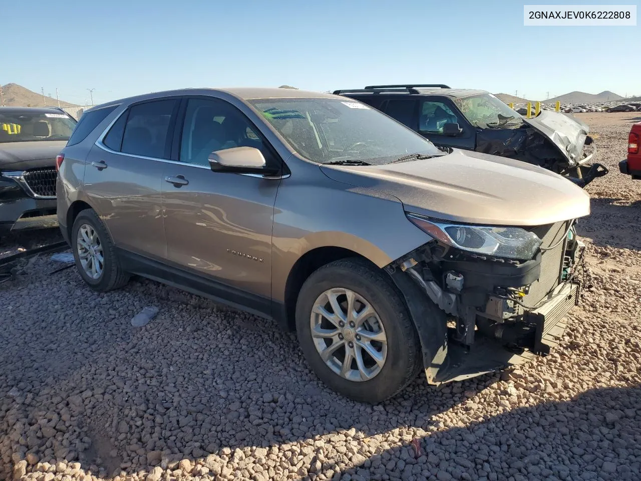 2019 Chevrolet Equinox Lt VIN: 2GNAXJEV0K6222808 Lot: 76057104